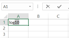 Subscript in Excel