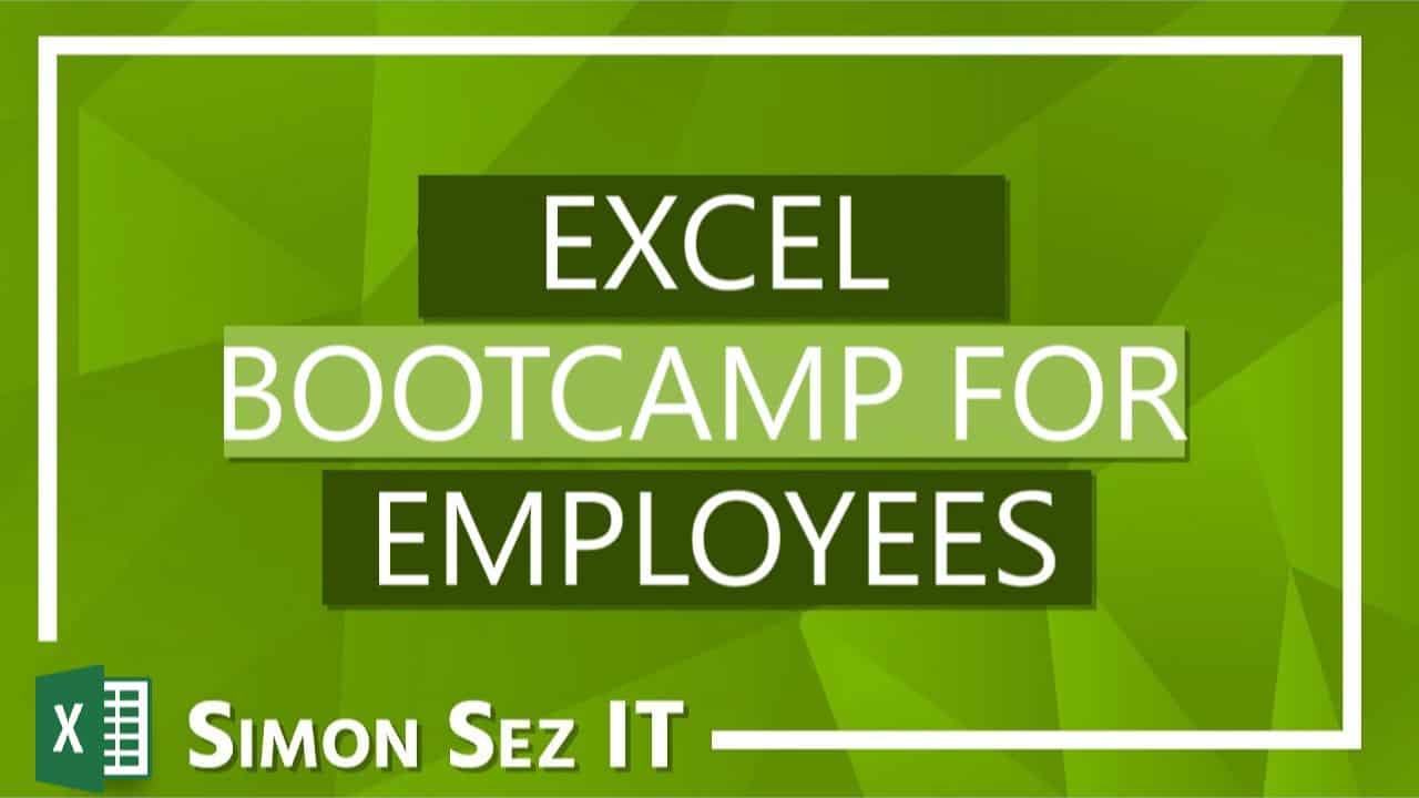 Excel Bootcamp For Employees 100 Best Courses 3963