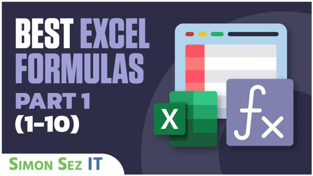 Best Excel Formulas 1-10